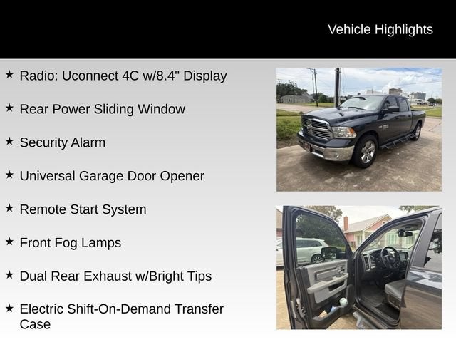 2019 RAM 1500 Classic Big Horn Crew Cab 4x4 6'4" Box