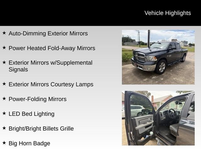 2019 RAM 1500 Classic Big Horn Crew Cab 4x4 6'4" Box