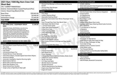 2021 RAM 1500 Big Horn