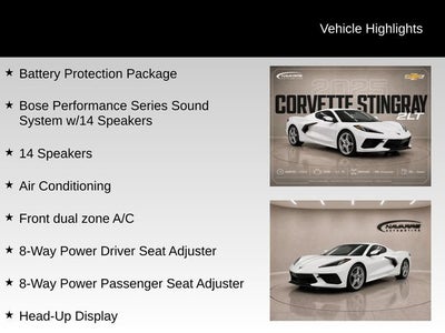 2025 Chevrolet Corvette Stingray 2LT