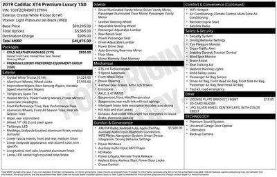 2019 Cadillac XT4 FWD Premium Luxury