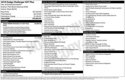 2018 Dodge Challenger SXT Plus