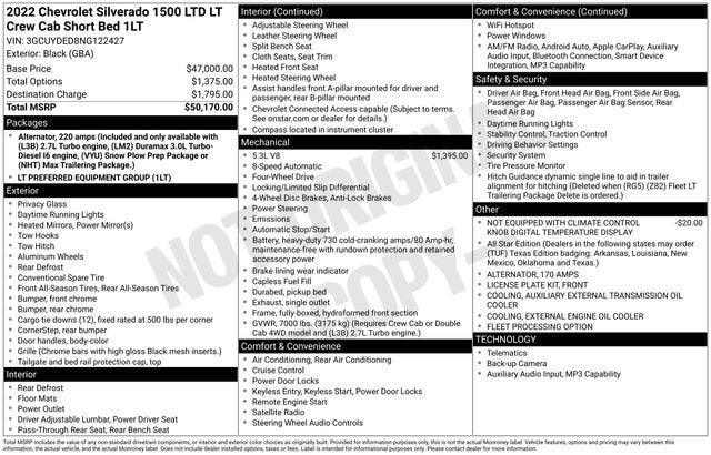 2022 Chevrolet Silverado 1500 LTD LT