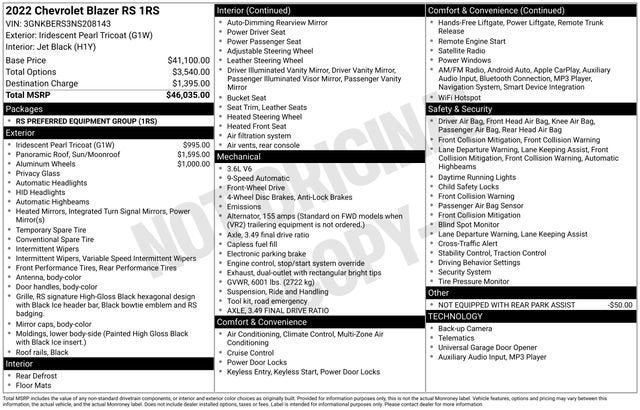 2022 Chevrolet Blazer RS