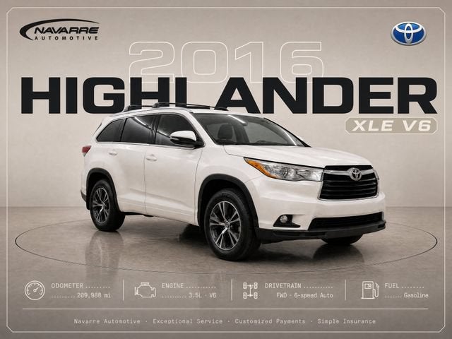 2016 Toyota Highlander XLE V6